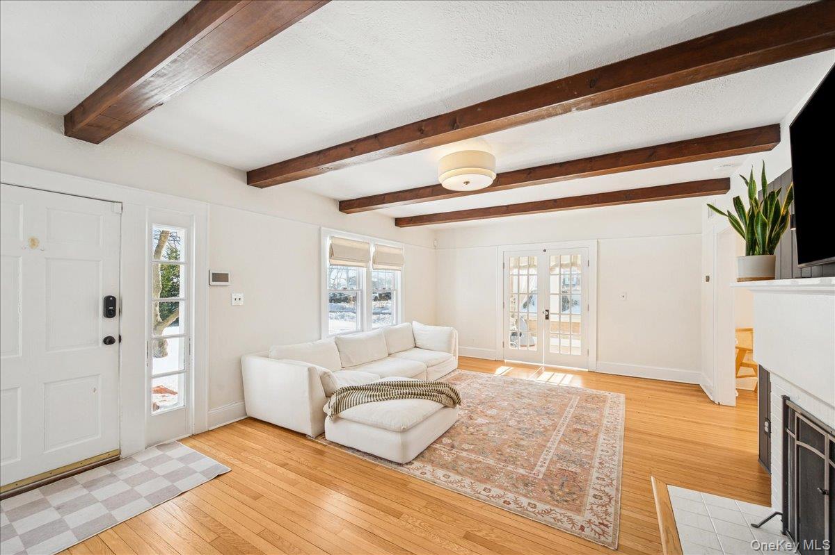 36 Atlantic Avenue Blue Point, NY 11715 - Photo 2 of 46 Beamed Ceiling and Gleaming Hardwood Floors Throughout