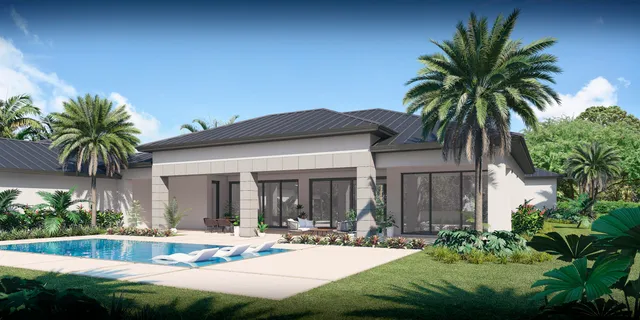 a view of a house with a street