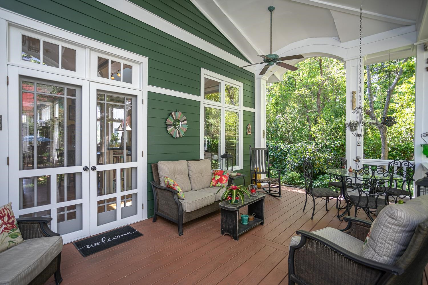 601 Leonidas Court Raleigh, NC 27604 - Photo 7 of 53 Back Porch with double screened doors