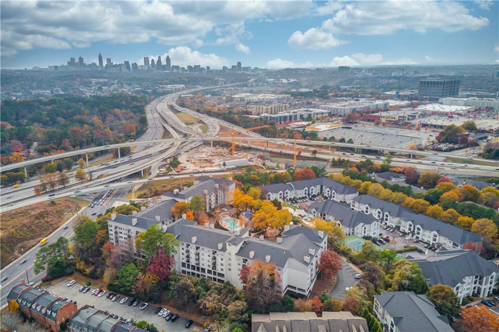 970 Sidney Marcus Boulevard Northeast, Unit 2403 Atlanta, GA 30324 - Photo 41 of 41 a view of a city with tall buildings