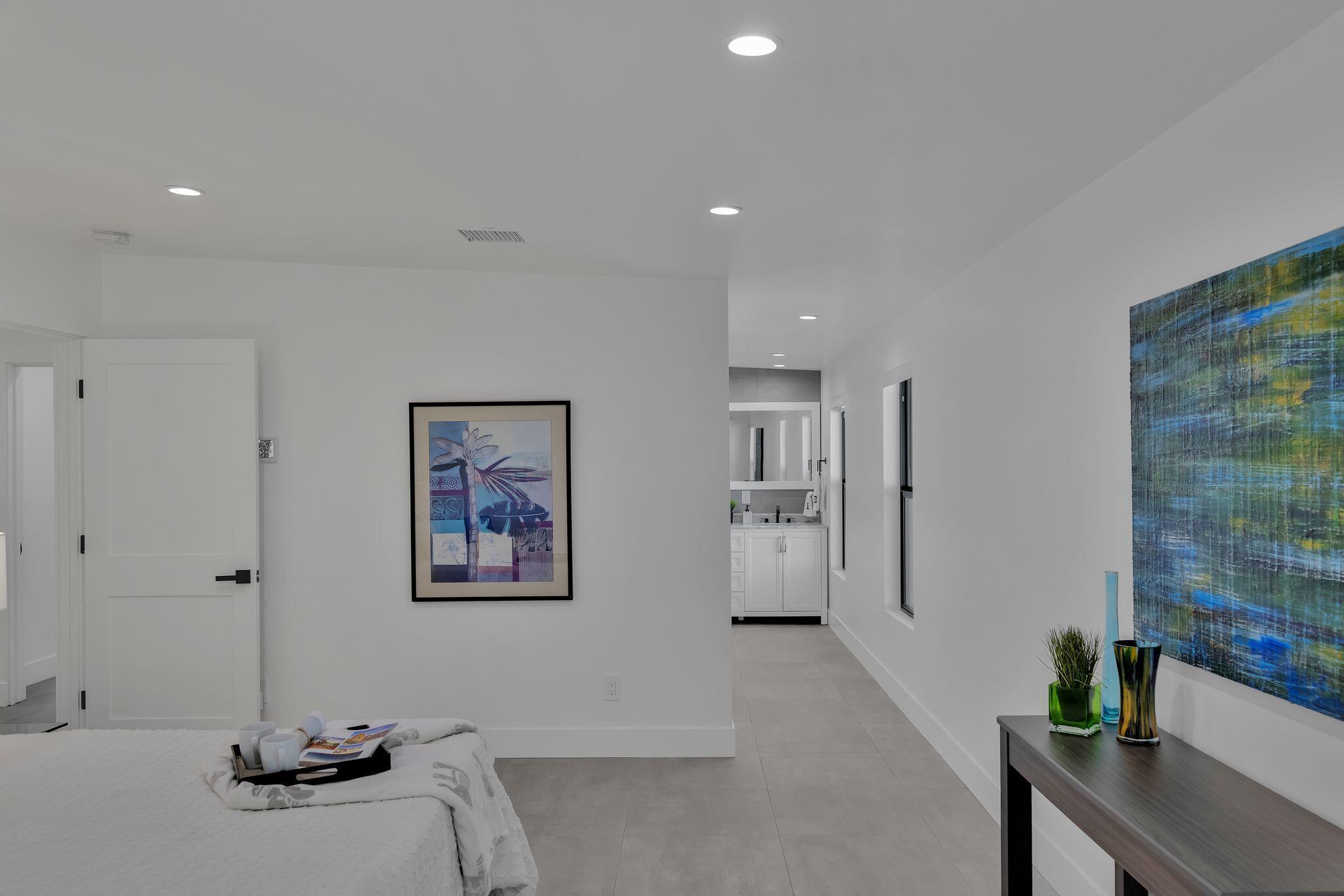 690 South Grenfall Road Palm Springs, CA 92264 - Photo 53 of 92 a view of a hallway with workspace