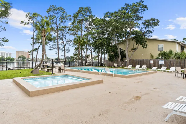 a view of outdoor space yard and swimming pool