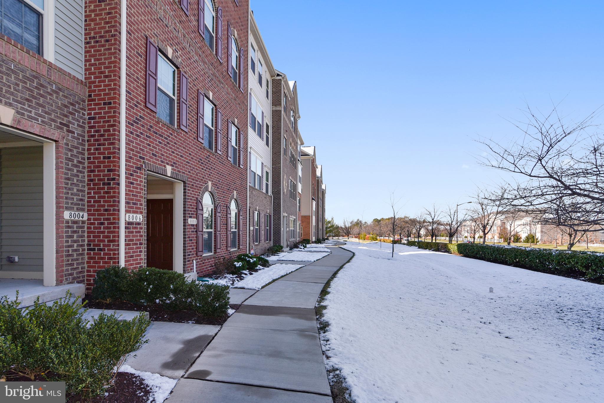 Brick Front and Sidewalks