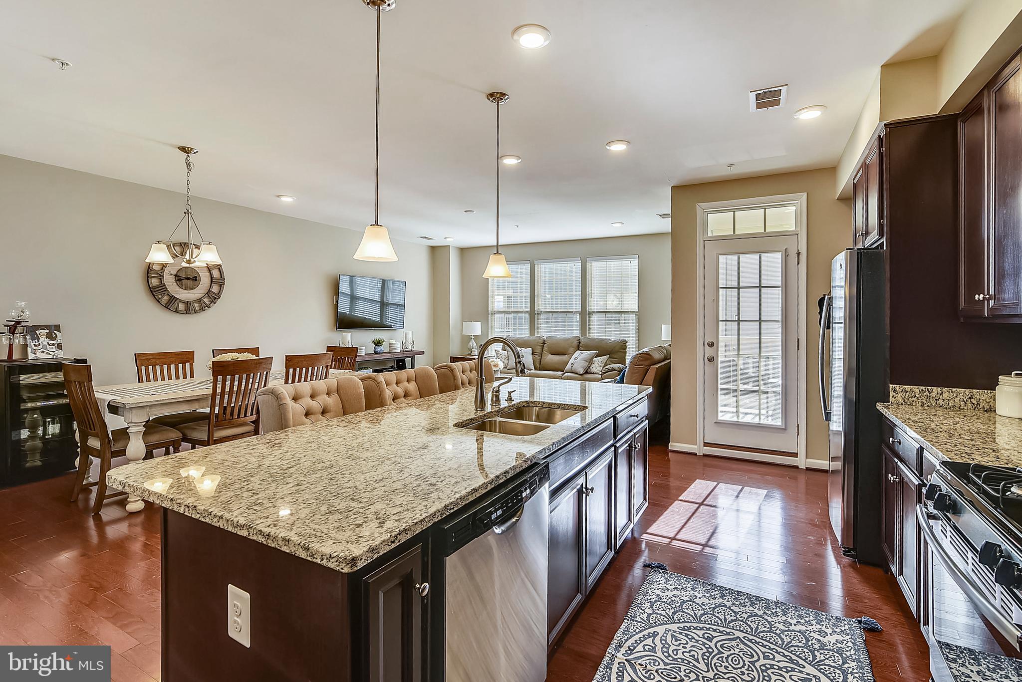 8010 Orchard Grove Road Odenton, MD 21113 - Photo 11 of 40 View from Kitchen to Deck & Family Room