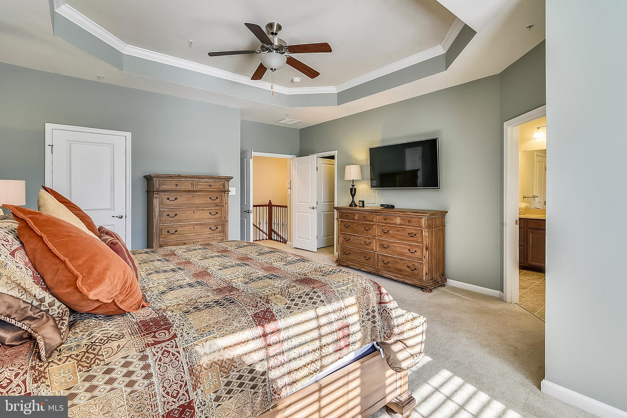 8010 Orchard Grove Road Odenton, MD 21113 - Photo 22 of 40 Owner's Suite view to 2 Closets & Spa Bath