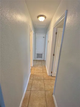 a view of hallway with stairs