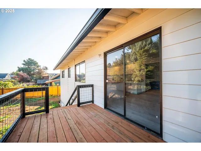 a view of outdoor space and deck