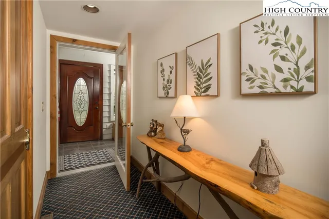 a view of a fireplace with wooden floor
