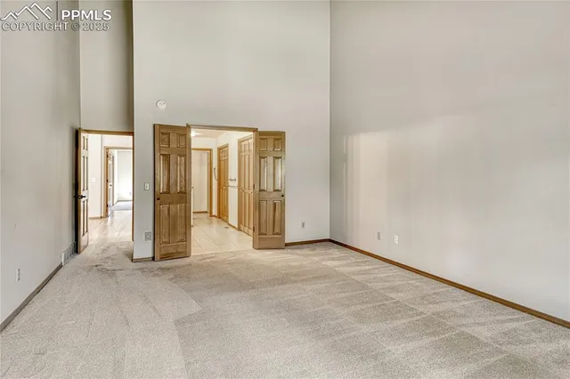 a view of an empty room