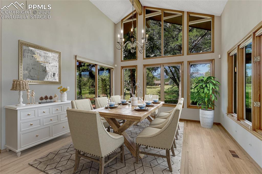 3120 Camels Ridge Lane Colorado Springs, CO 80904 - Photo 6 of 50 "Virtually Staged" Vaulted with Huge Windows to the Golf Course & Views
