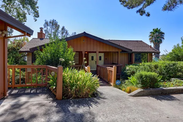 a front view of a house