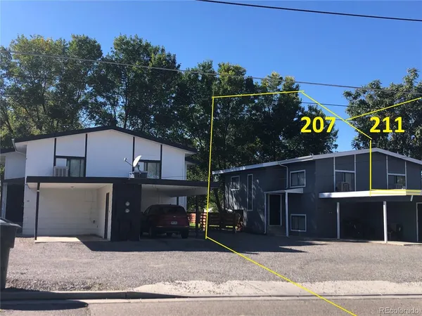 a view of a house with a street