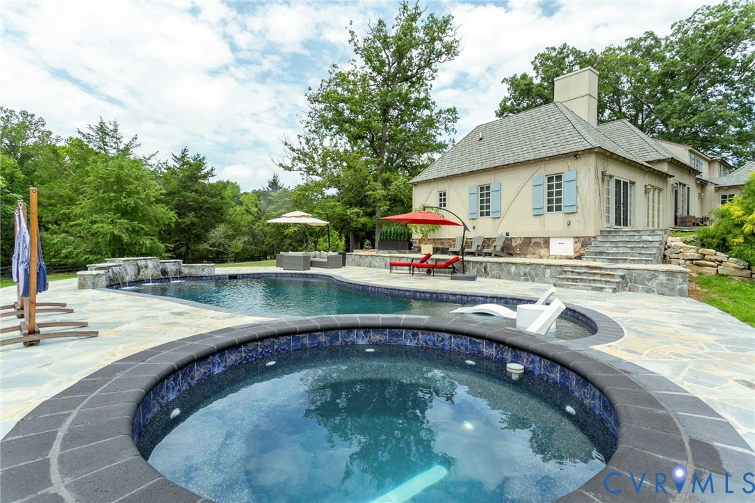 4048 Broad St Road Gum Spring, VA 23065 - Photo 35 of 50 Home has a Rear Stone Patio measuring 50x6! There