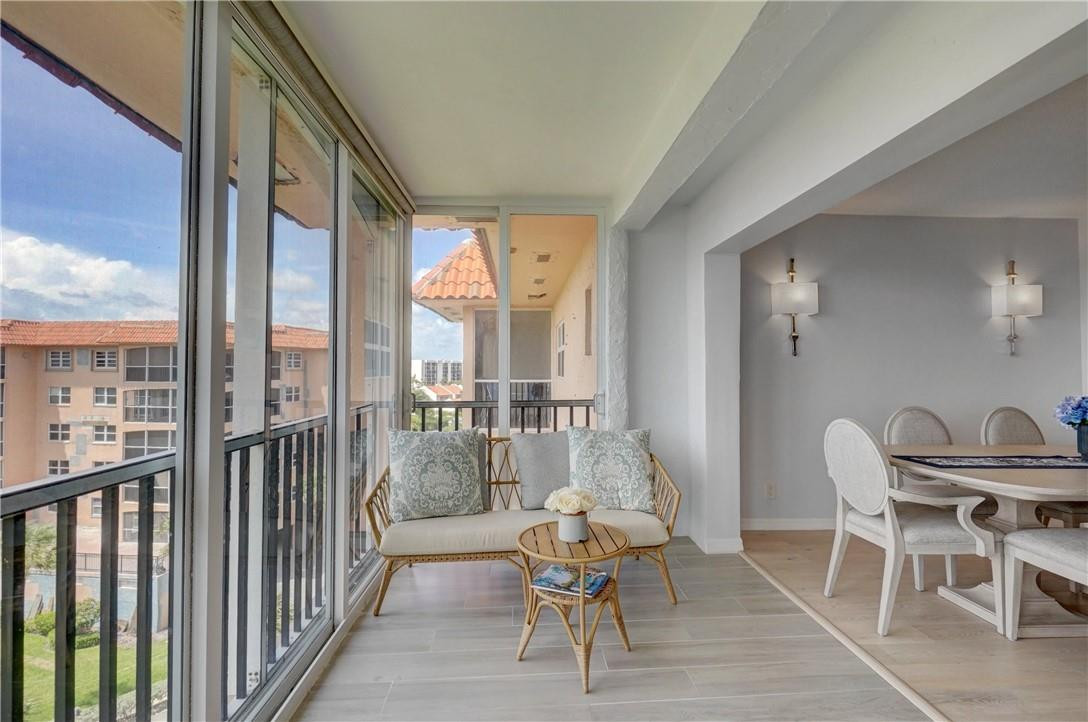 2871 North Ocean Boulevard, Unit C519 Boca Raton, FL 33431 - Photo 11 of 36 a view of a dining room with furniture window and outside view