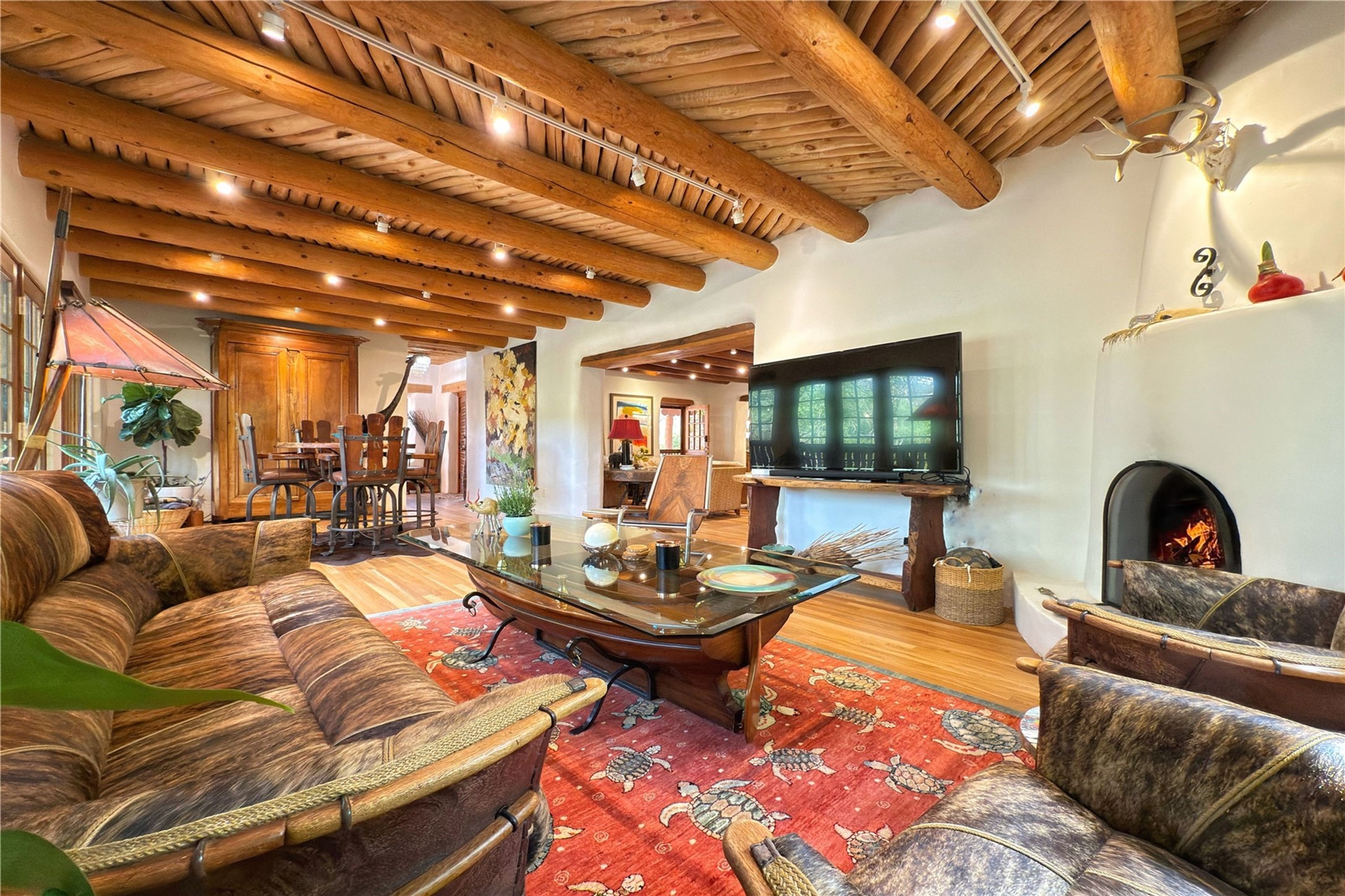 1352 Bishops Lodge Road Santa Fe, NM 87506 - Photo 25 of 66 main house living room