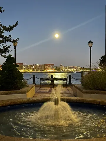 a view of a ocean with a mountain view