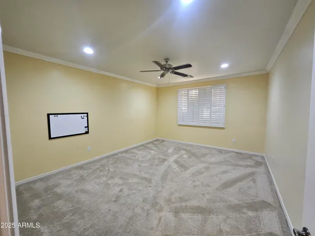 a view of a livingroom with an empty space