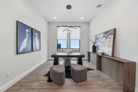 a room with furniture and window