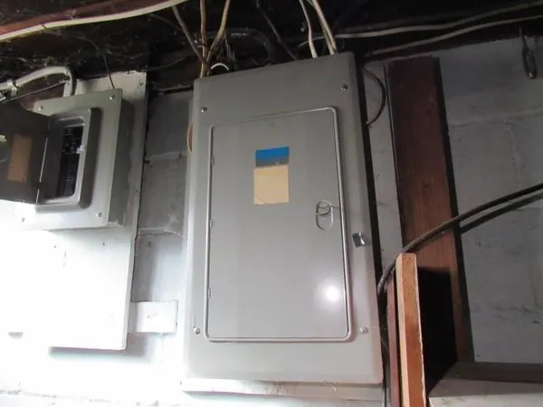 a bathroom with a shower and a sink