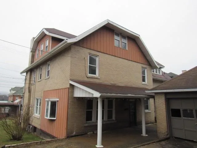 a front view of a house