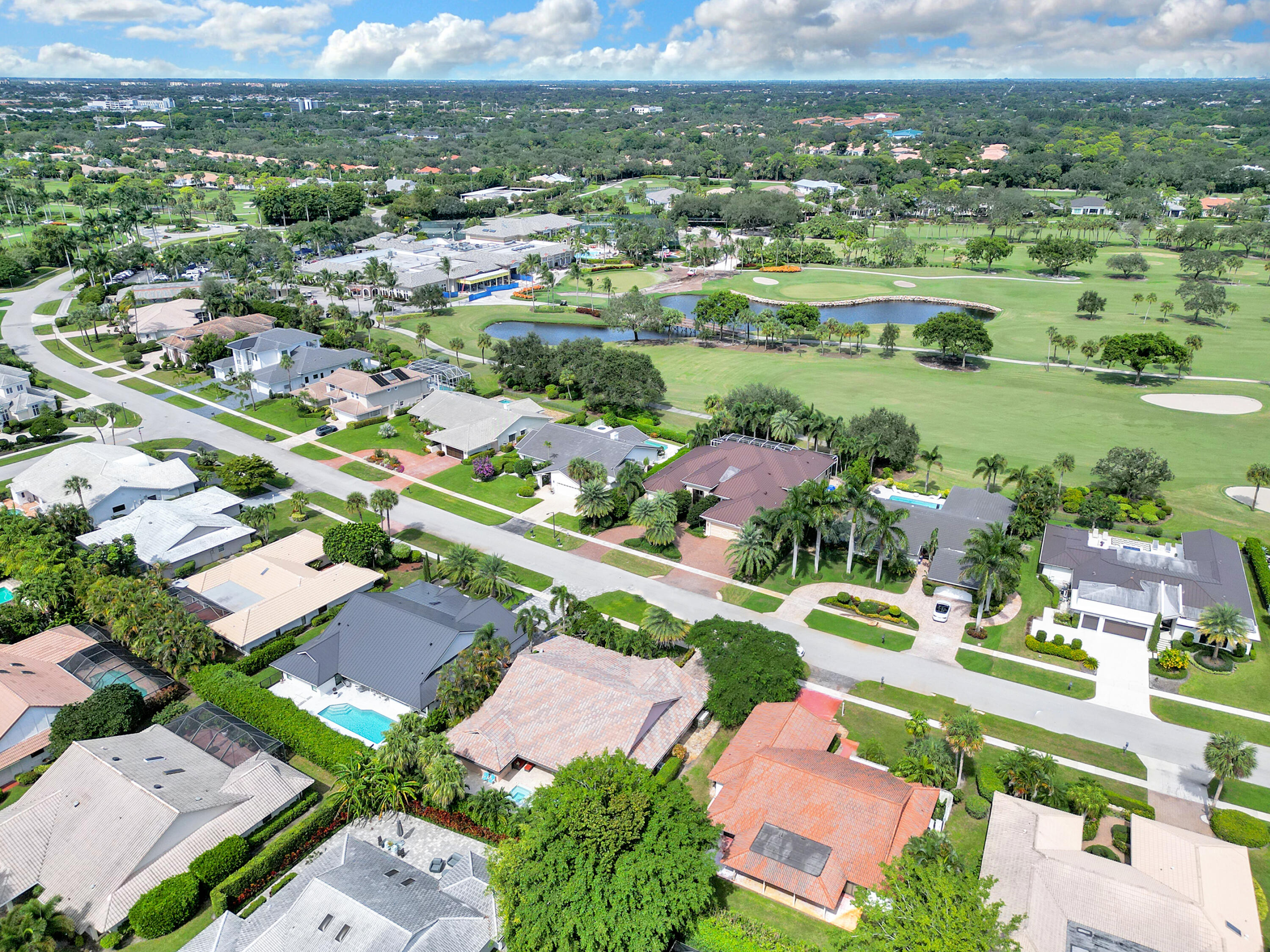 4550 White Cedar Lane Delray Beach, FL 33445 - Photo 37 of 38 an aerial view of residential houses with outdoor space and street view