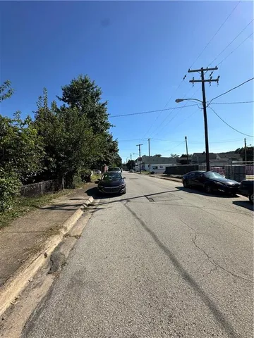 a view of a city street with a road