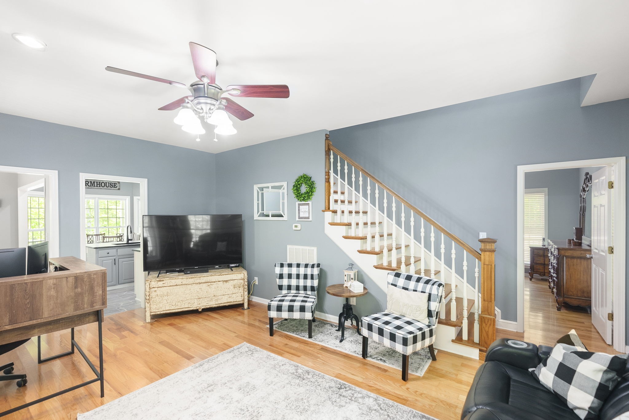 5298 Ridge Road Joelton, TN 37080 - Photo 15 of 46 a living room with furniture and wooden floor