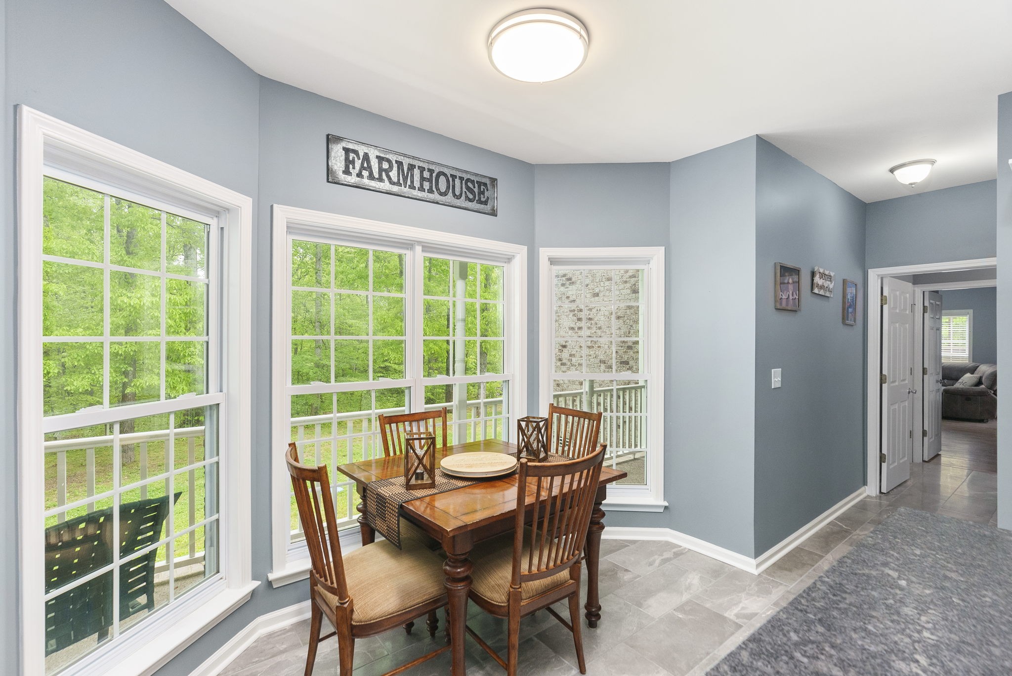 5298 Ridge Road Joelton, TN 37080 - Photo 19 of 46 a view of a dining room with furniture window and outside view