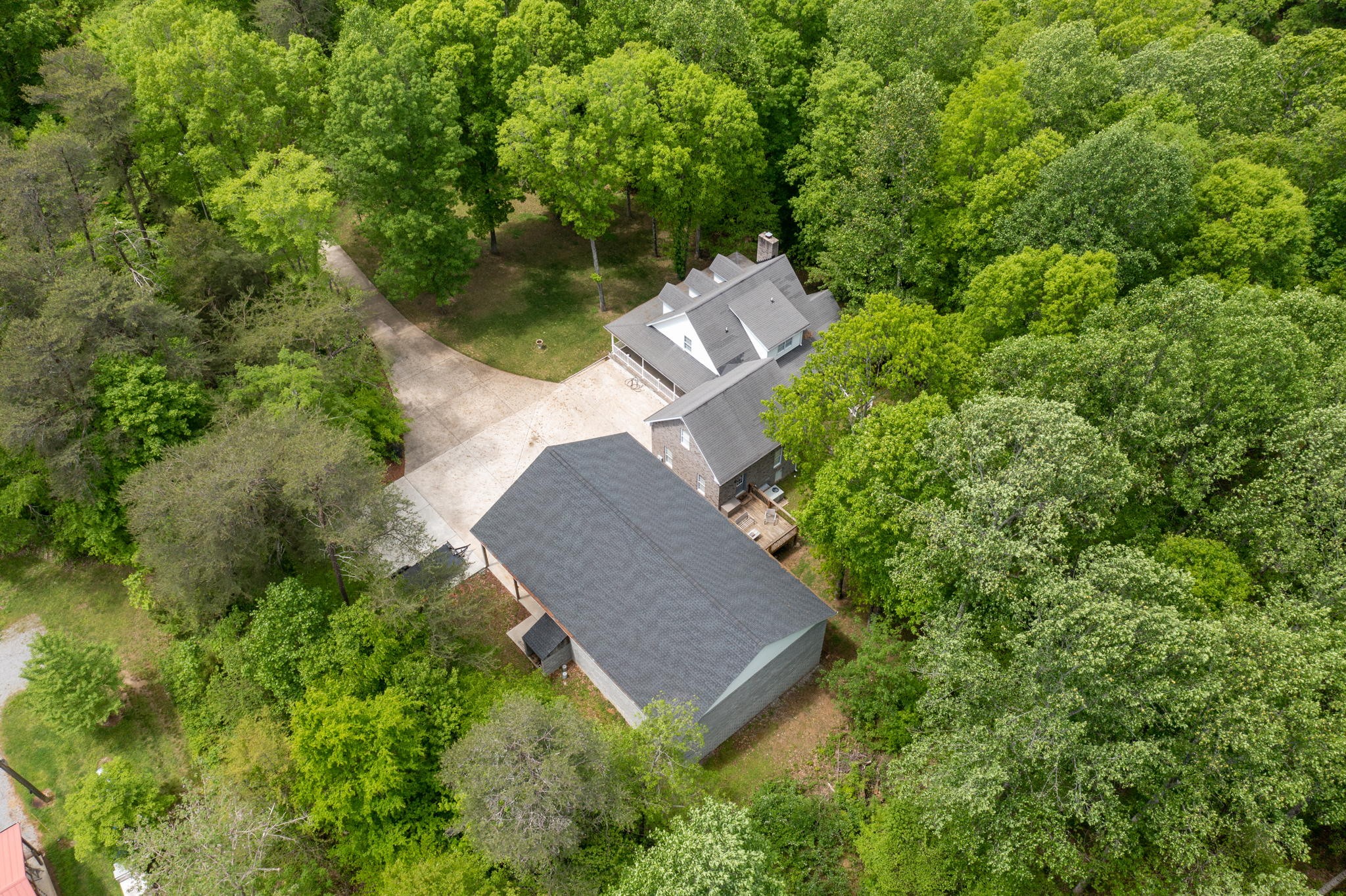 5298 Ridge Road Joelton, TN 37080 - Photo 39 of 46 an aerial view of a house with a yard basket ball court and outdoor seating