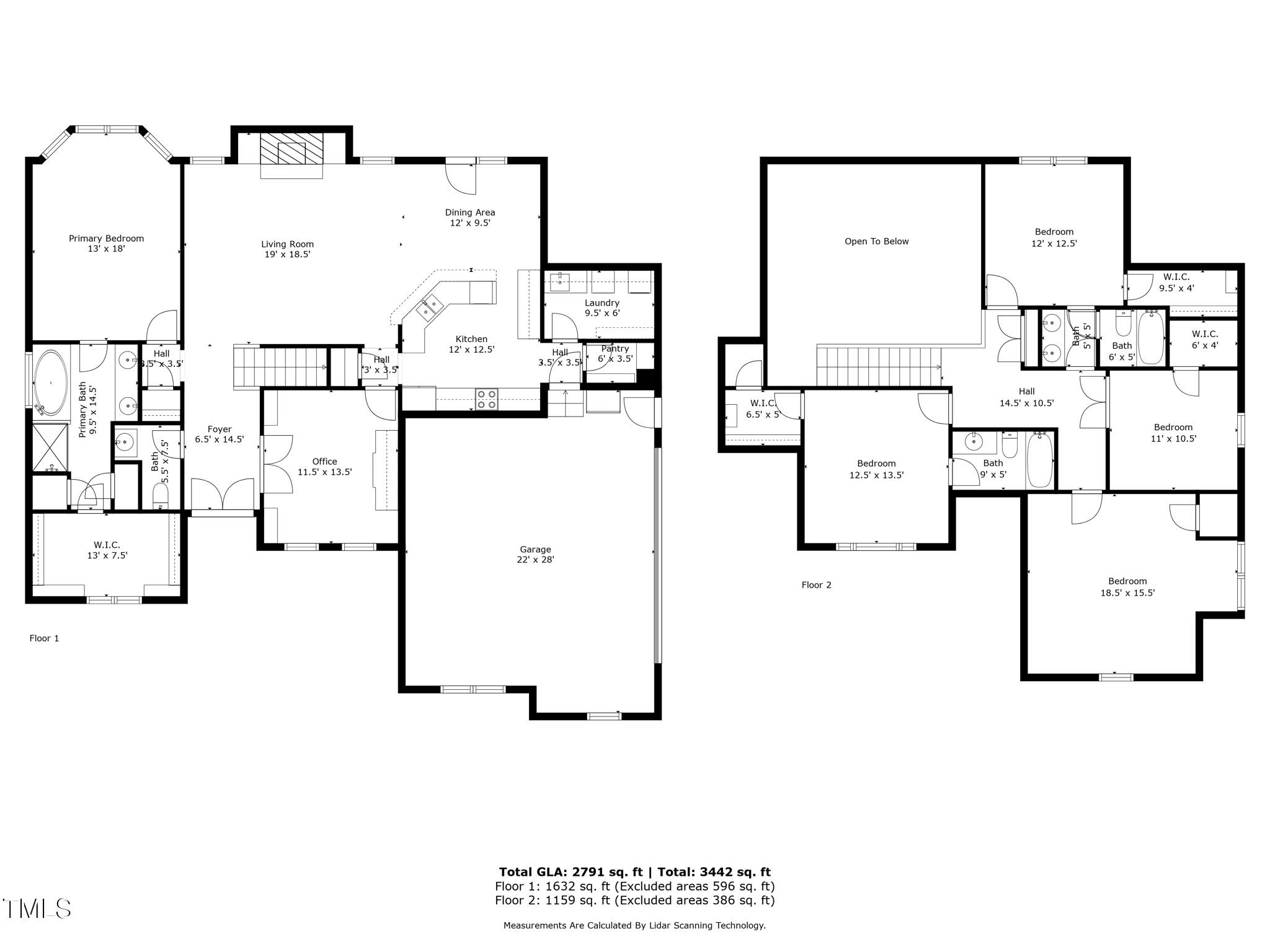 96 Jackson Ridge Court Willow Spring, NC 27592 - Photo 52 of 54 a picture of a floor plan