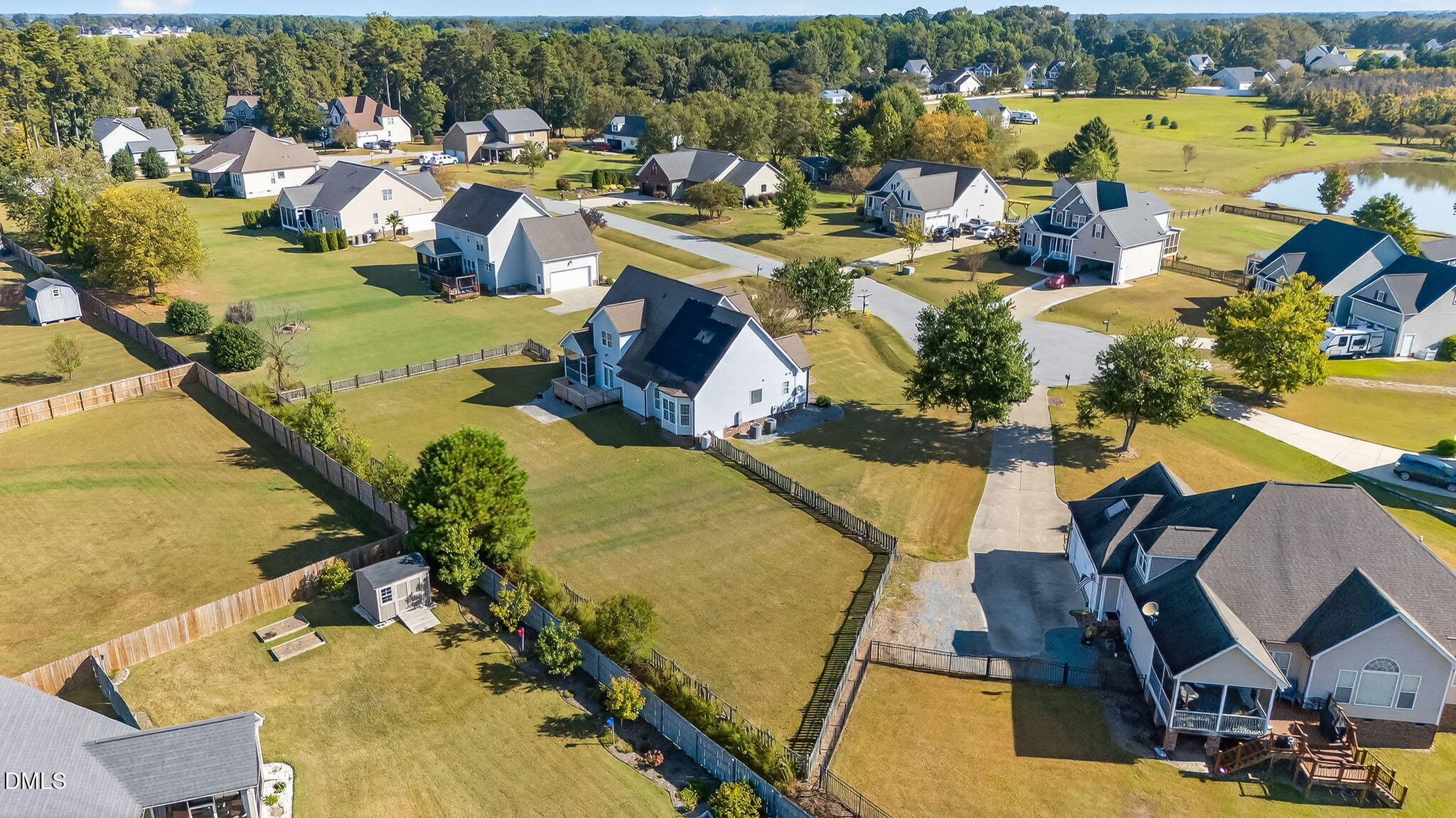 96 Jackson Ridge Court Willow Spring, NC 27592 - Photo 47 of 54 a picture of city view with sitting space and garden view