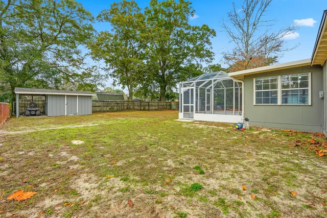 a view of a building with a swimming pool