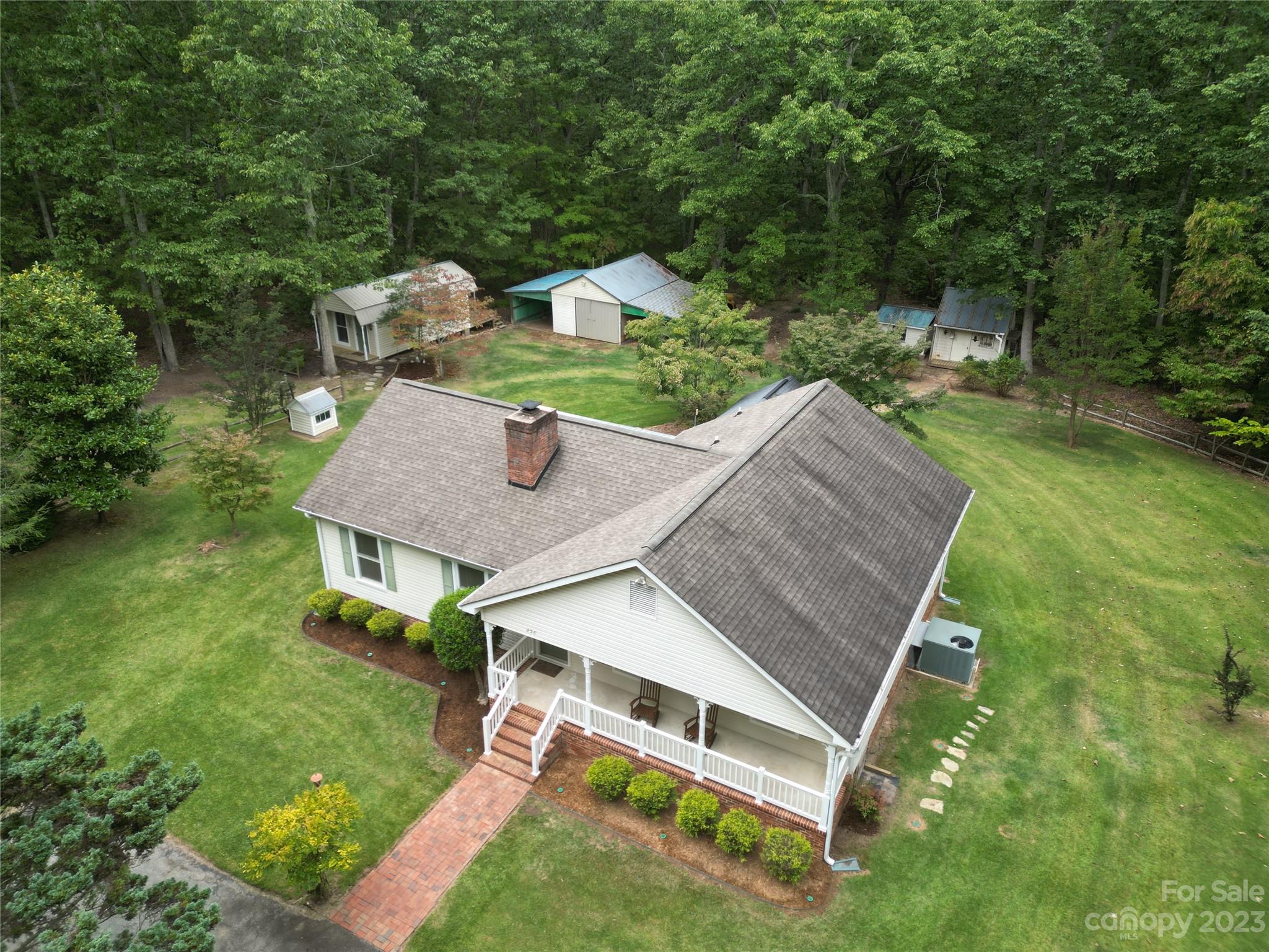 256 Georgewoods Drive Dallas, NC 28034 - Photo 42 of 45 an aerial view of a house