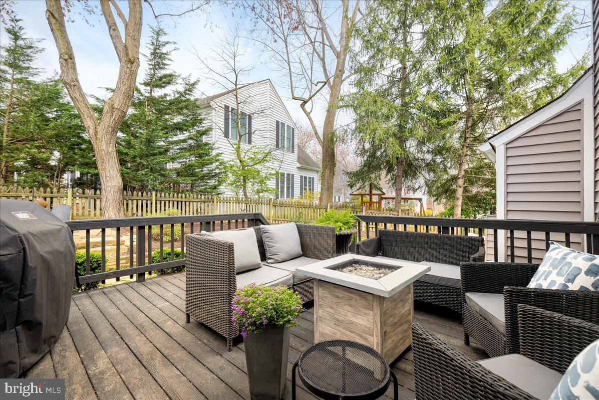 1622 Stowe Road Reston, VA 20194 - Photo 29 of 43 Newly stained deck with fenced in yard