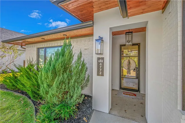 a view of front door