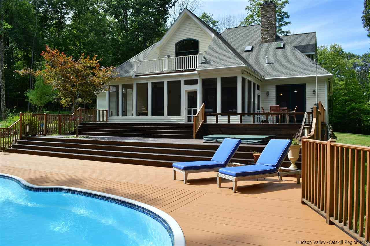4651 Atwood Road Stone Ridge, NY 12484 - Photo 2 of 31 a view of a house with pool and wooden floor