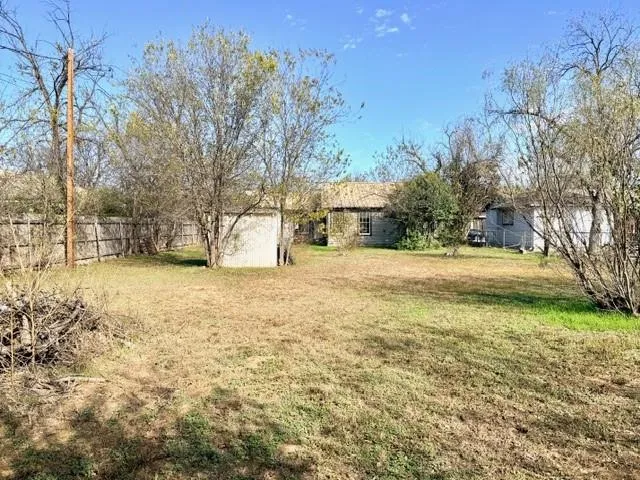 a view of yard with tree
