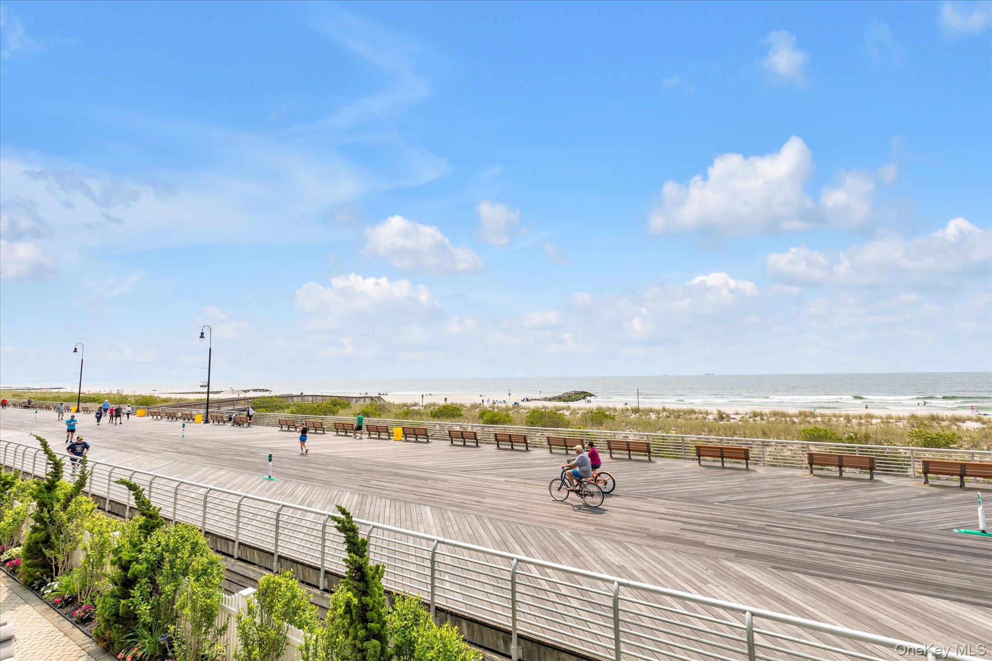 a view of city and ocean