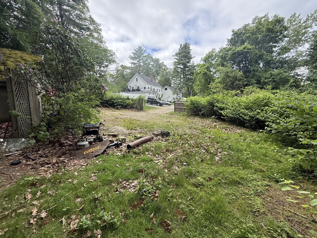 4 Shore Road Wellesley, MA 01760 - Photo 9 of 23 a view of a fire pit with large trees