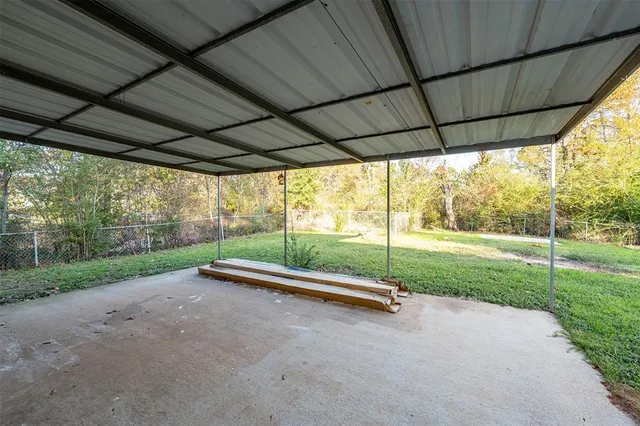 a view of a yard with porch