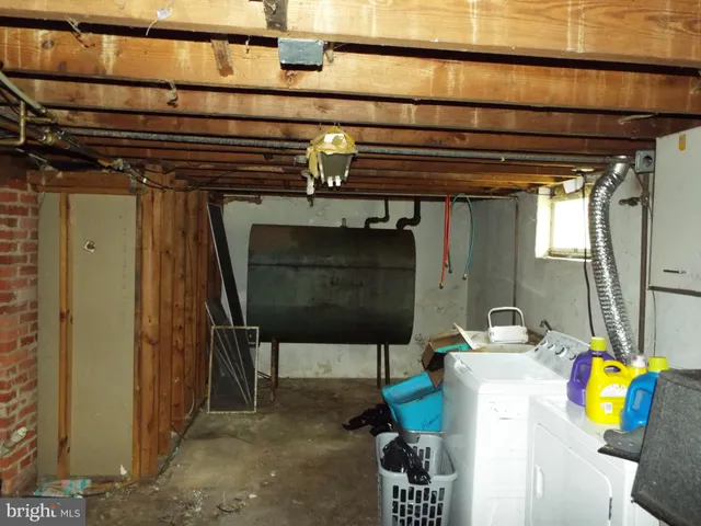 a view of storage and utility room