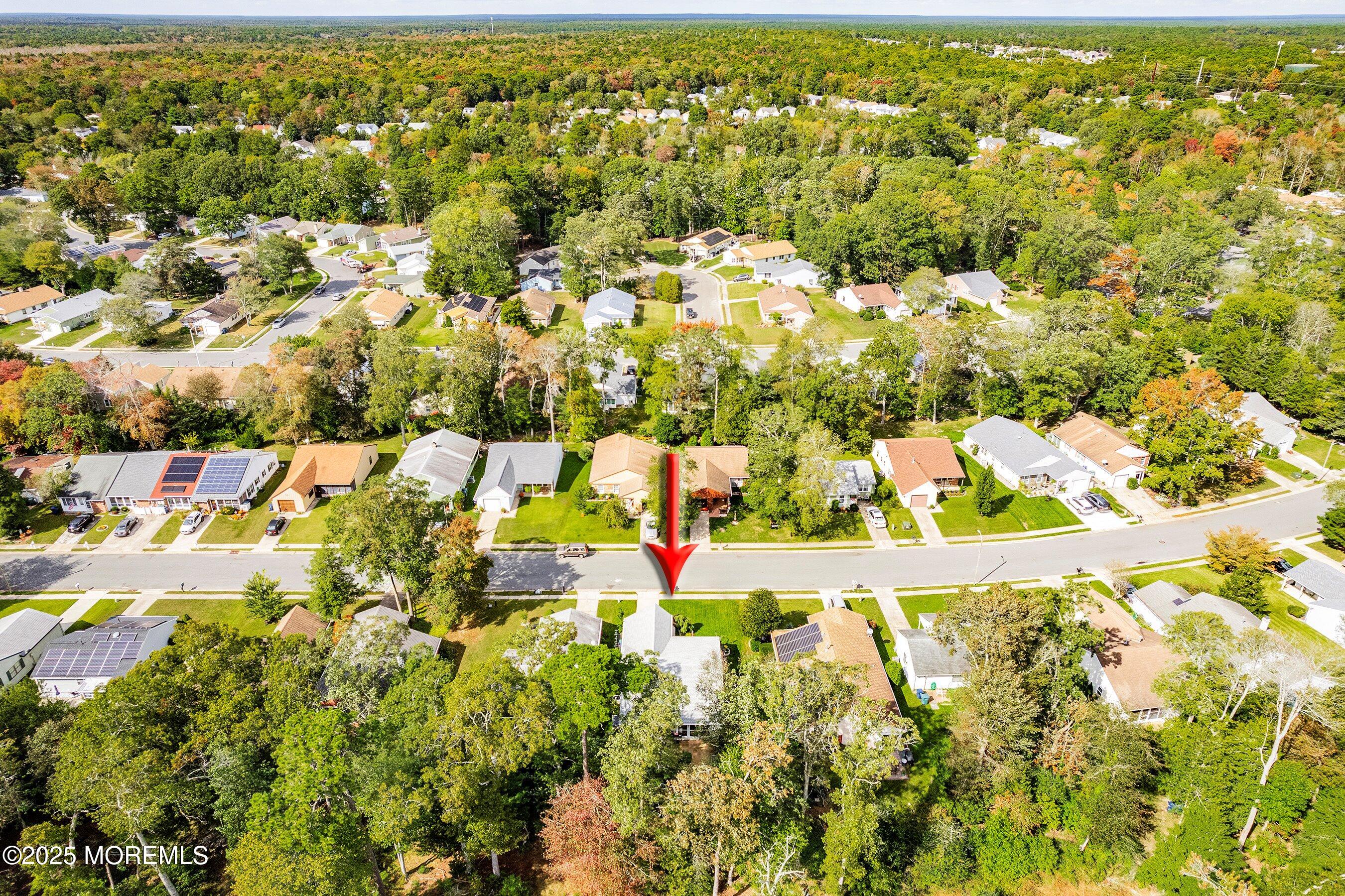219 Lexington Drive Little Egg Harbor, NJ 08087 - Photo 24 of 30 an aerial view of residential houses with outdoor space and swimming pool