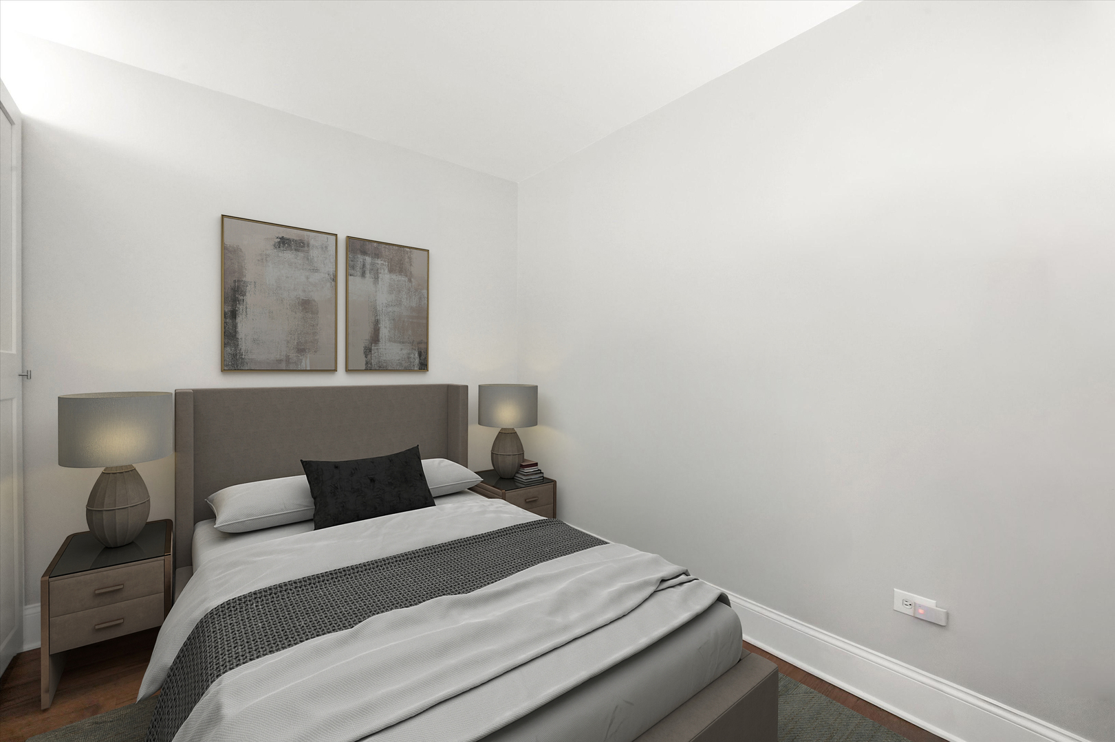 1515 South Prairie Avenue, Unit 910 Chicago, IL 60605 - Photo 19 of 32 a bedroom with a bed and a window