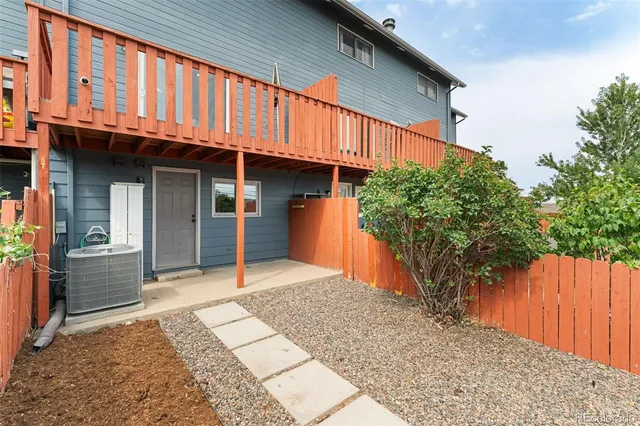 a backyard of a house