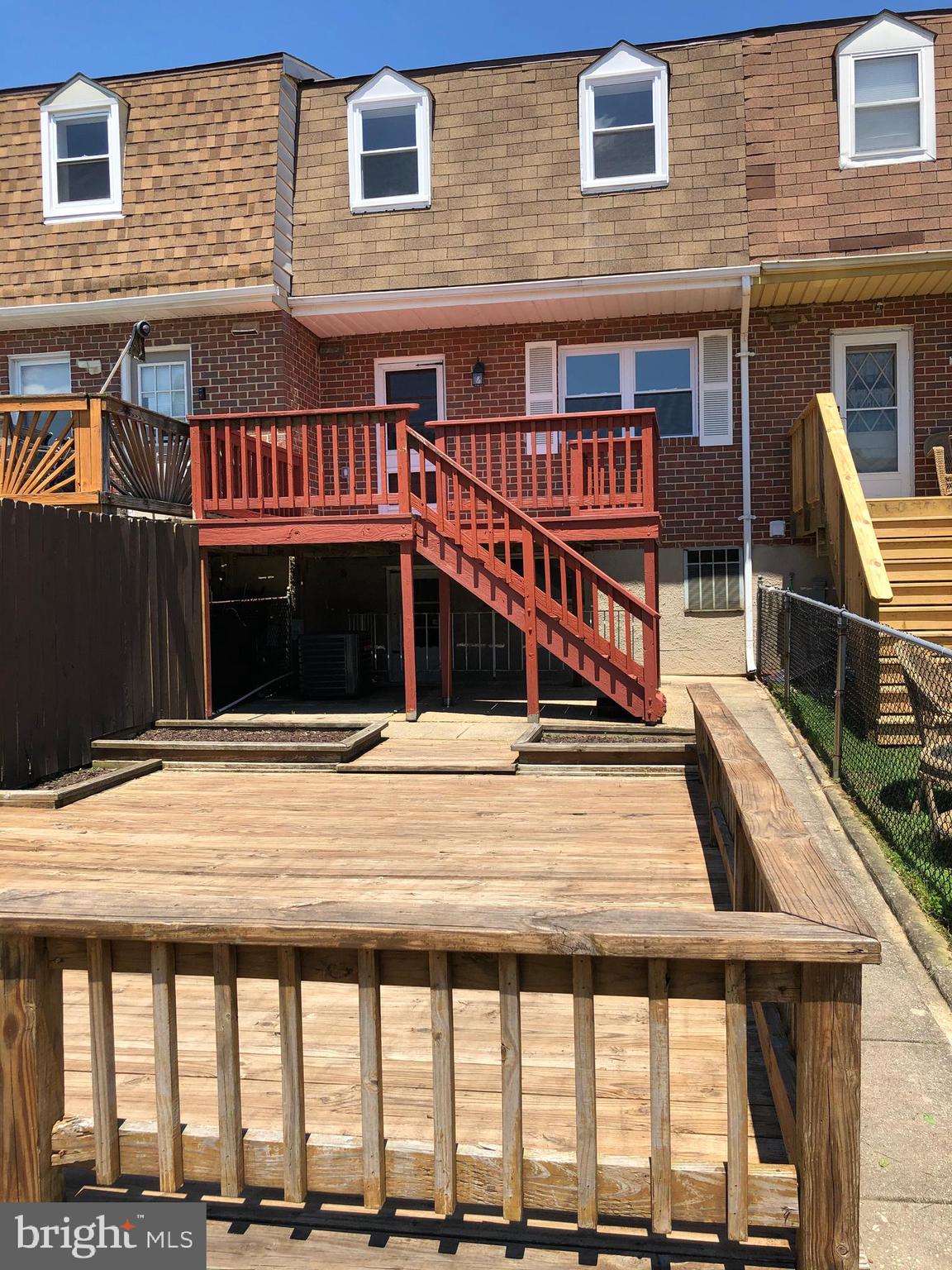 702 Kingston Road Baltimore, MD 21220 - Photo 28 of 30 Fenced backyard with double-tier deck