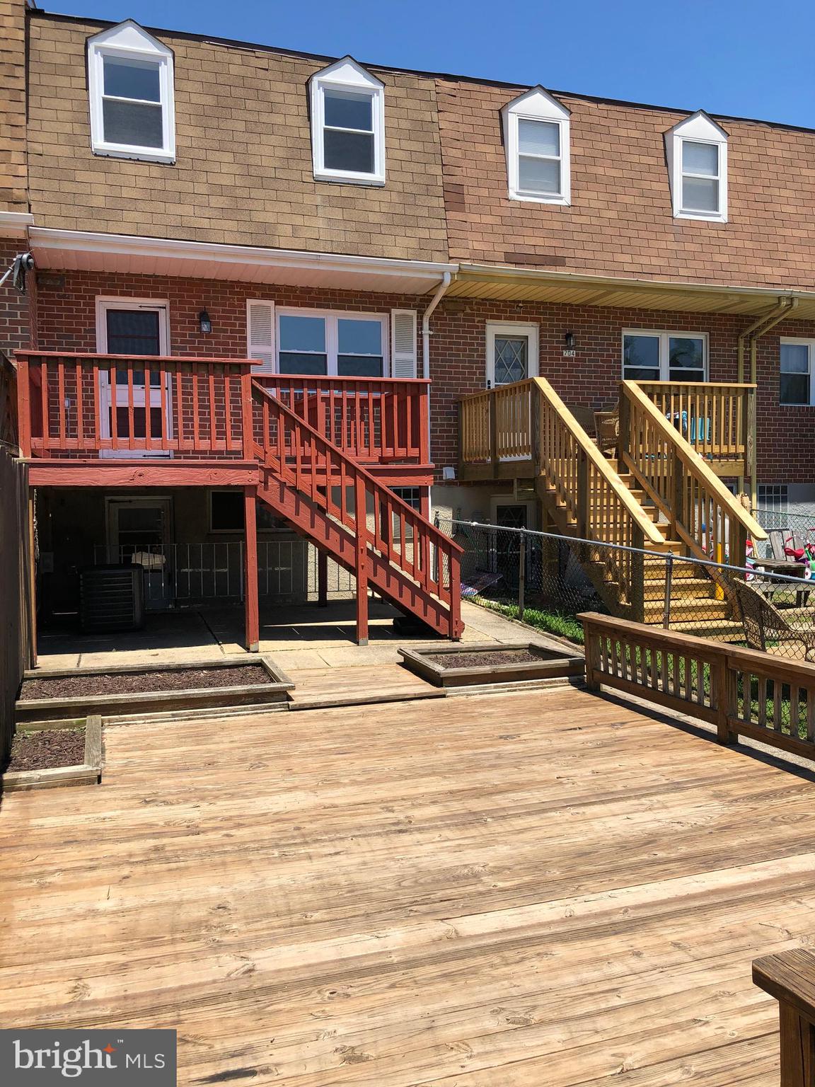 702 Kingston Road Baltimore, MD 21220 - Photo 29 of 30 Fenced backyard with double-tier deck
