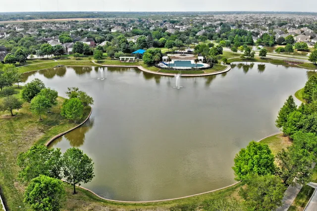 a view of a lake with a mountain view