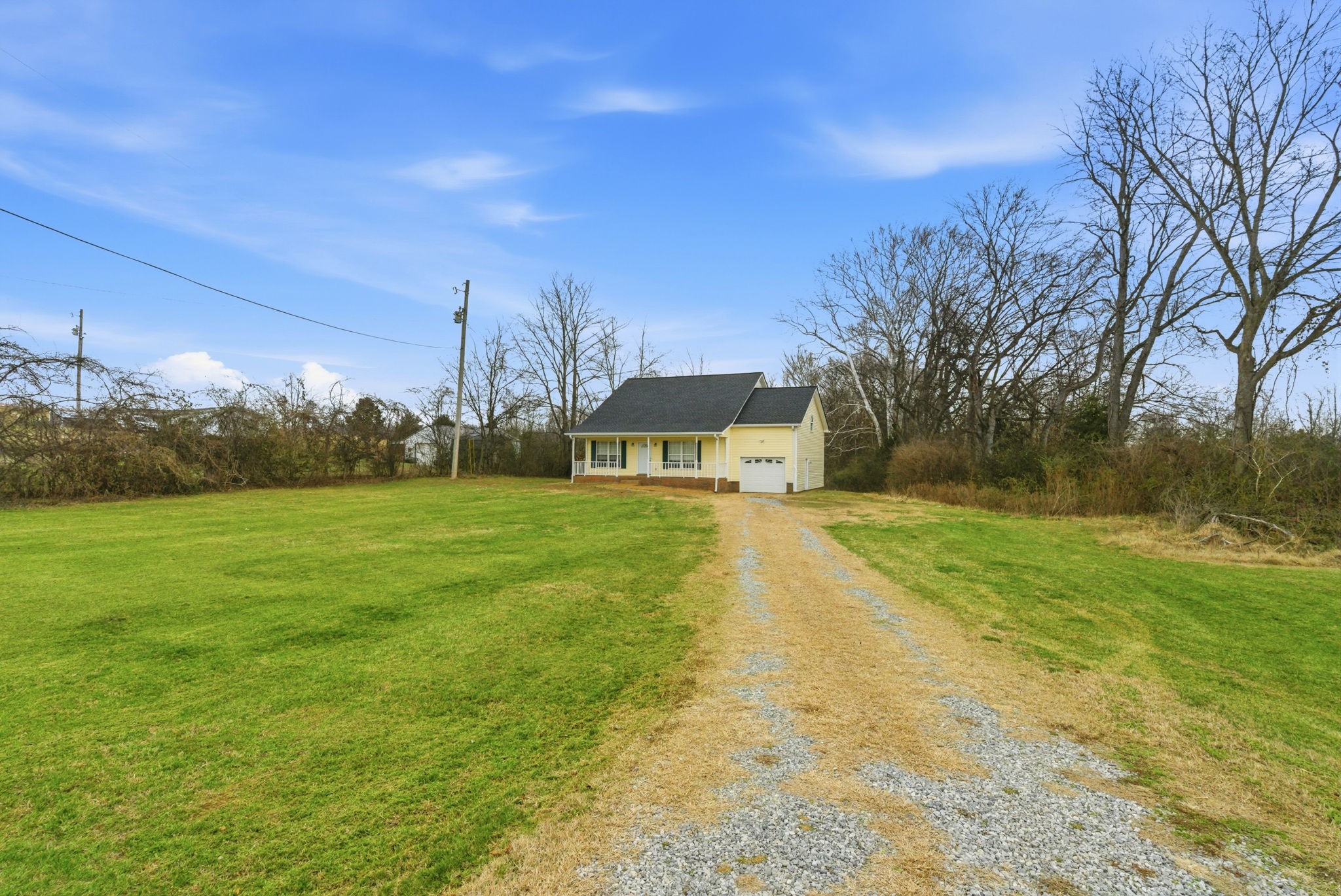 230 Woodruff Road Adams, TN 37010 - Photo 6 of 36 a view of a big yard with large trees