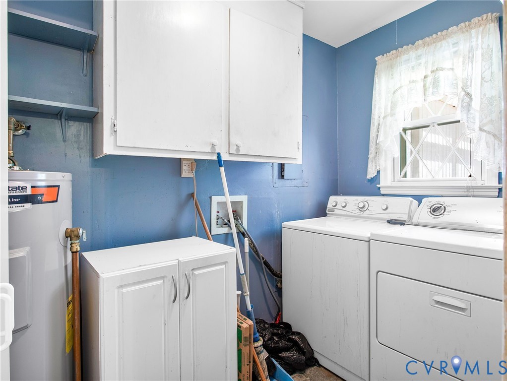 3513 Union Branch Road Petersburg, VA 23805 - Photo 17 of 32 a utility room with dryer and washer