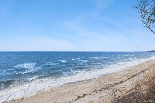 a view of beach and ocean